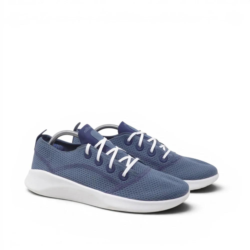 Allbirds Mens SLTR Super Light Tree Runner Blue Mesh Low Top Sneakers Size 10